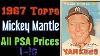 1966 Topps Mickey Mantle Psa 4.5 Grade Vg-ex+ Card #50 New York Yankees Hof